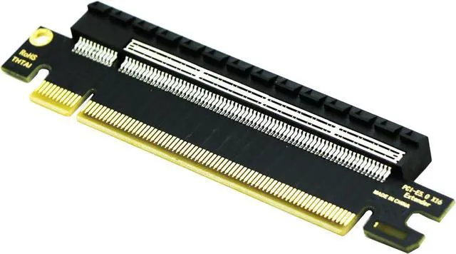 Main image of PCIe 16x Riser Card,PCI-e Express 5.0 X16 Male to Female Extension Card for 2U Server Case GPU Graphics Card