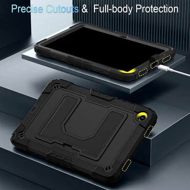 Alt view image 6 of 7 - for Galaxy Tab A11 Plus Case Sam-sung Galaxy Tab A11+/A9+ 11-Inch, Heavy Duty Military Grade Shockproof Cover for Sam-sung Galaxy Tab A11/A9 Plus Cases,Black