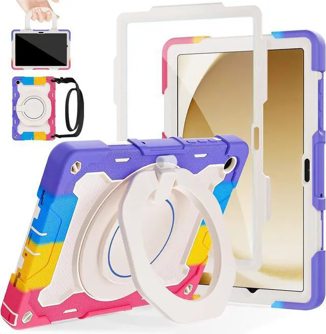 Main image of Case for Sam-sung Galaxy Tab A11+ Plus/A9+ Plus 11 Inch 2025/2024 | Heavy Duty Military Drop Case-Kids Friendly with Shoulder Strap, 360 Kickstand & Handle