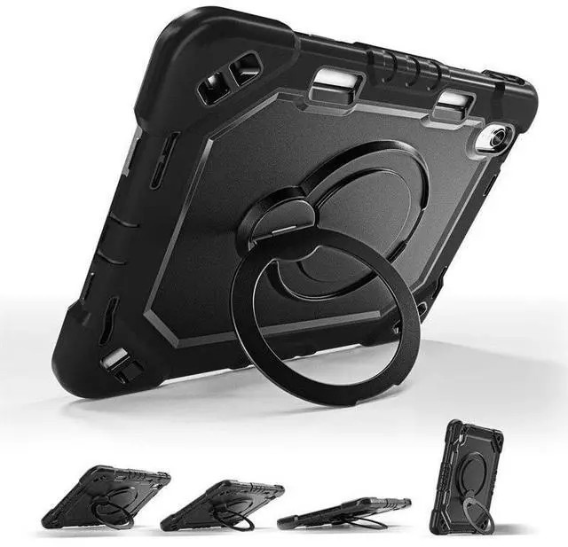 Alt view image 2 of 7 - Case for iPad (A16) 11th Generation 11 inch 2025/10th Generation 10.9 inch 2022, Shockproof Cover with 360° Rotate Handle/Bracket/Pen Holder/Shoulder Strap