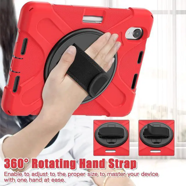 Alt view image 2 of 7 - Shockproof Case for iPad mini 7 (A17 Pro) 2024/ Mini6 2022, Black Res