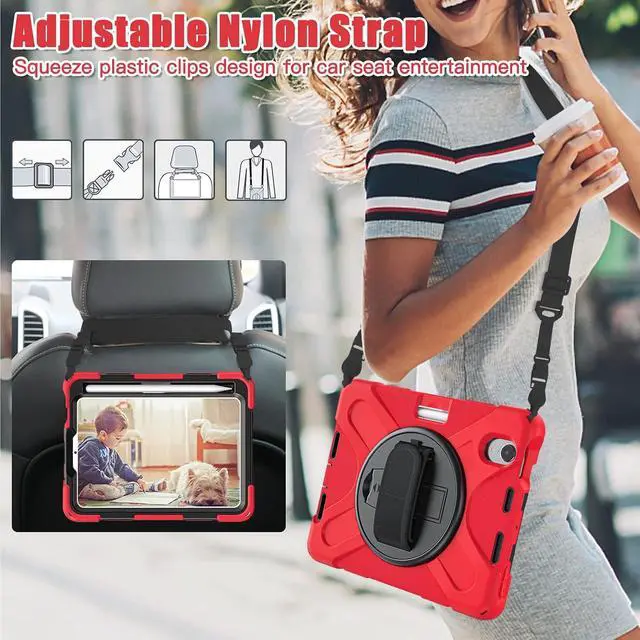 Alt view image 7 of 7 - Shockproof Case for iPad mini 7 (A17 Pro) 2024/ Mini6 2022, Black Res