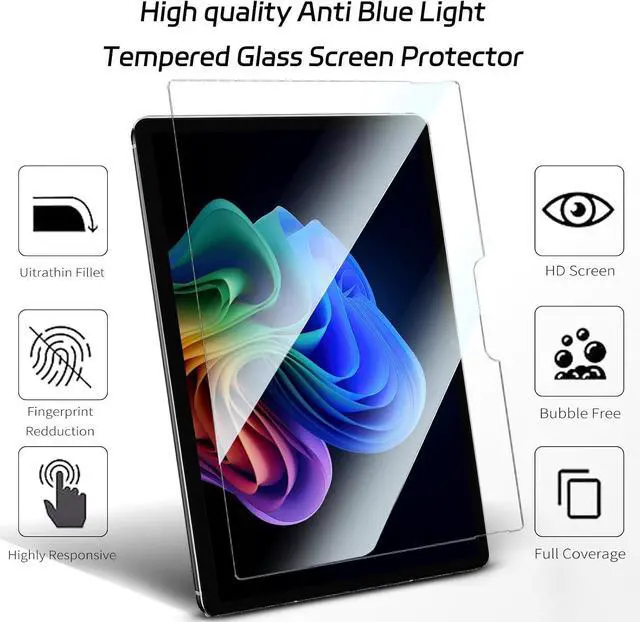 Alt view image 4 of 7 - Anti Blue Light Tempered Glass for Surface Pro 12 (2025)