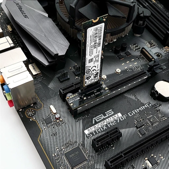 Alt view image 4 of 5 - ADT-Link PCIe 5.0 x4 to M.2 NVMe SSD Adapter