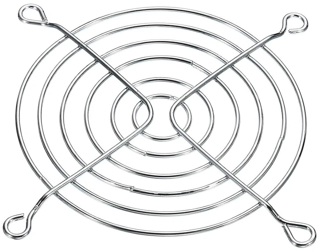 Alt view image 3 of 3 - 92mm Fan Finger Grill, 4 Pack Metal Grill Protector Guard for 90X90mm Fan Protective Cover DIY