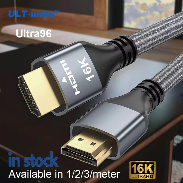 Alt view image 4 of 7 - 16K HDMI 2.2 Cable ultra96, 8K@240Hz Ultra High Speed HDMI Cord,Cable length is 10ft, 3M