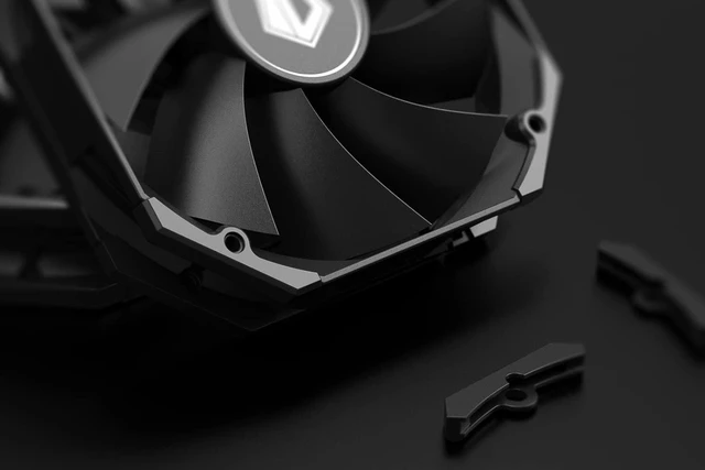Alt view image 4 of 7 - ID-COOLING SE-207-XT Slim 135mm Height All-Black CPU Cooler 7 Heat Pipes Dual-Tower CPU Air Cooler with 120mm PWM Fan TDP 220W, CPU Fan for 1700/1200/115X, AM5/AM4