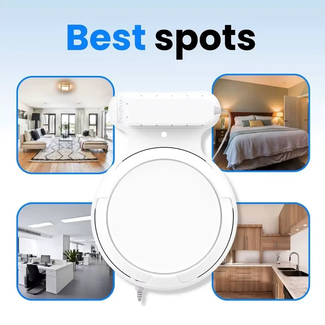 Alt view image 4 of 7 - LOVE Wall Mount for Deco BE23, BE25 WiFi 7 Mesh (2 Pack) | Fits Deco BE25, BE23, BE26, BE3600, BE5000, WB7200, WB10800 & WB14400, ABS Space-Saving Bracket with Cable Management