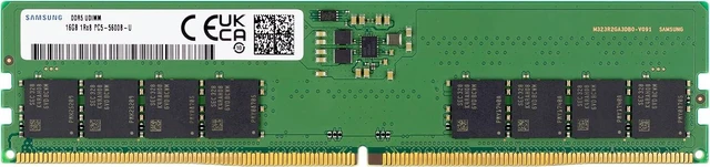 Main image of 16GB DDR5 5600MHz PC5-44800 CL46 UDIMM 1Rx8 Single Rank 1.1V Non-ECC DIMM 288-Pin Desktop Computer RAM Memory