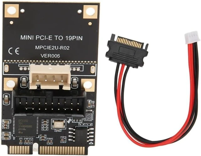 Main image of Mini PCIe to USB 3.2 Gen1 19-Pin Expansion Card, 5Gbps Front Panel Adapter with USB Hot-Swap and Main Control Chip for Windows Systems