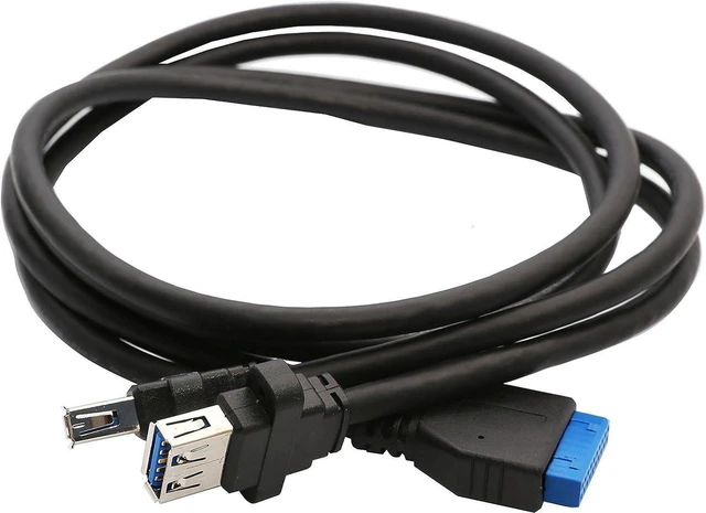 Alt view image 5 of 6 - Syba 19-Pin USB 3.0 Header Mini PCI-Express Card with Female USB 3.0 Cable SD-MPE20142