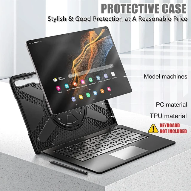 Alt view image 3 of 7 - Bundle- Surface Pro 8 Case 13 inch and 2 Pack Tempered Glass Screen Protector