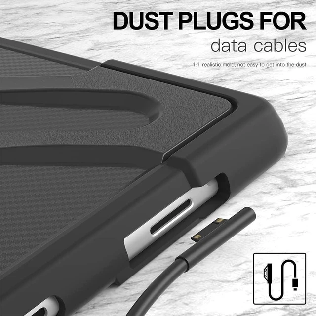 Alt view image 5 of 7 - Bundle- Surface Pro 8 Case 13 inch and 2 Pack Tempered Glass Screen Protector