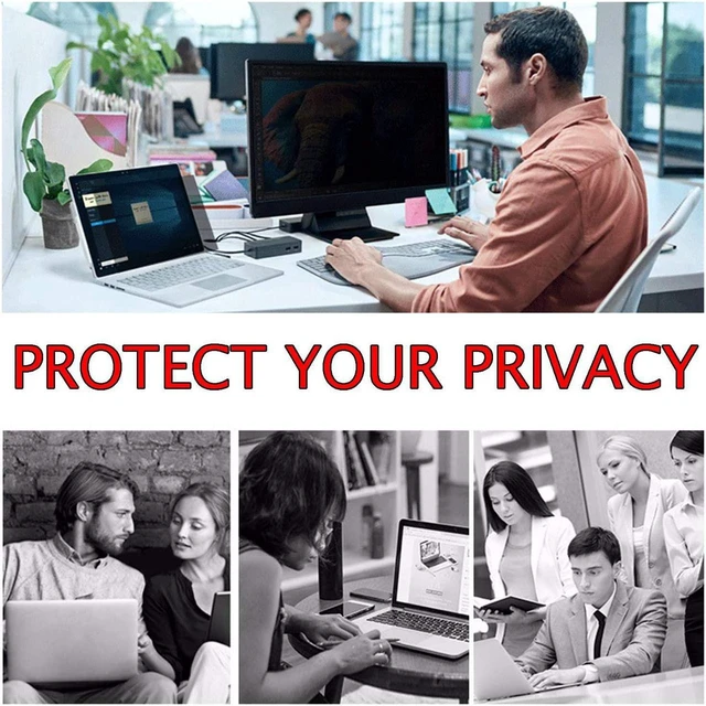 Alt view image 7 of 7 - Protect Computer Privacy - 34 Inch 21:9 Aspect Ratio Computer Privacy Screen Protector Privacy Filter for Widescreen/Curved Screen Computer Monitor - Anti-Glare