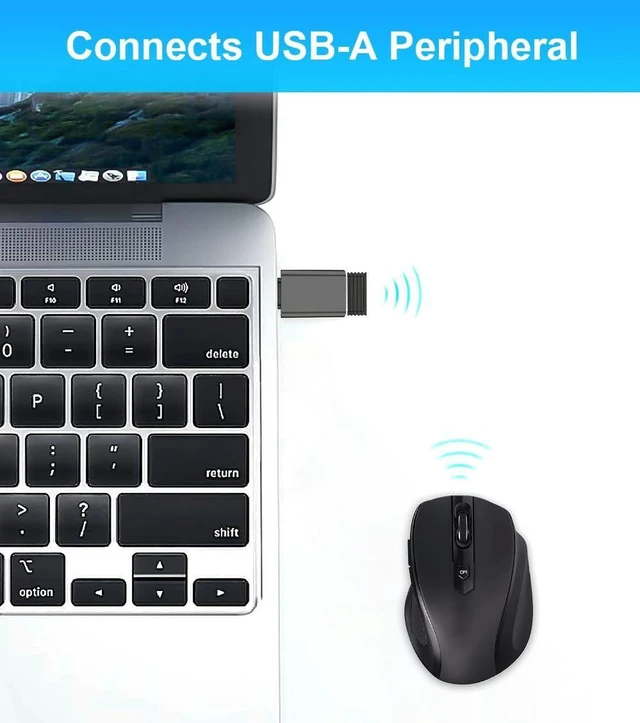 Alt view image 6 of 7 - USB C to USB Adapter 4 Pack,USBC Male to USB A 3.0 Female OTG Adapter,Type C Thunderbolt 3 Converter for i-Phone 15 Pro Max Plus,MacBook Air,Mac,iPad,Sam-sung Galaxy S24 S23 S22,Surface Go