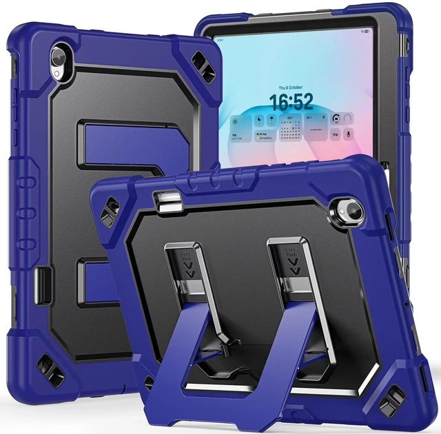 Main image of Rugged Case for Galaxy Tab S12+/S12 Plus, 12.6 inch 2026
SM-X840 X846B Heavy Duty Shockproof Case with Pen Holder, Kickstand, Hand & Shoulder Strap