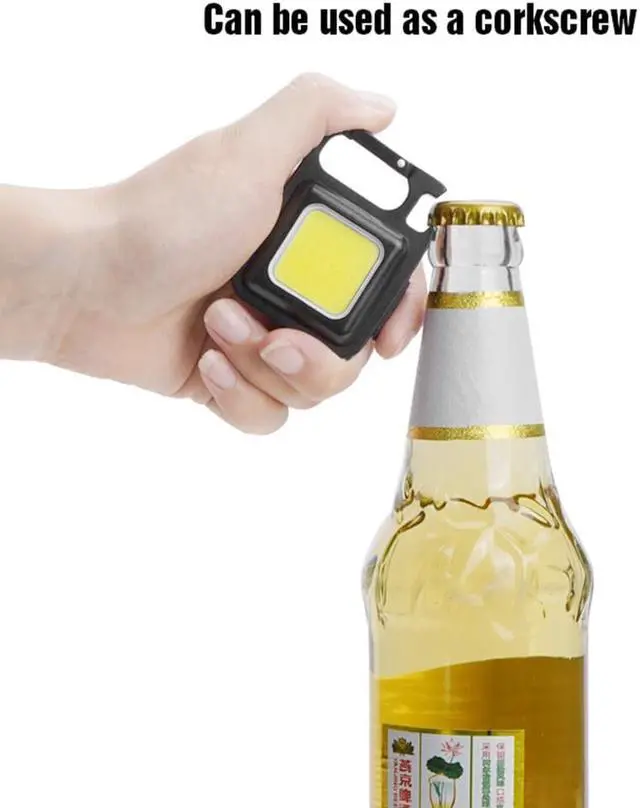Alt view image 5 of 6 - 2 Pack Pocket flashlight Folding Bracket Bottle Opener 3 Light Modes for Walking and Camping
