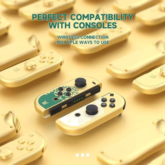 Alt view image 3 of 5 - Joy Cons for Switch Controllers, Wireless Replacement for Switch Joycons, Left and Right Switch Controllers Joycon Support Sports Dual Vibration/Wake-up/Motion Control