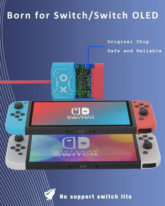 Alt view image 2 of 6 - Switch Dock for Nintendo Switch,Portable Switch Dock Replacement for Nintendo Switch Dock,HDMI TV Adapter,Switch Travel Dock,Nintendo Switch Accessories