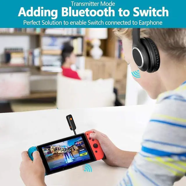 Alt view image 4 of 7 - Bluetooth 5.2 Adapter 3.5mm Jack Assist Dongle, 2-in-1 Wireless Transmitter/Receiver for TV Audio, Projector, PC, Headphones, Car, Speakers, Boat or Gym, Home