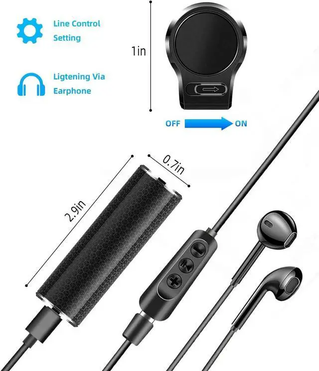 Alt view image 3 of 7 - 128G Magnetic Voice Recorder with AI Intelligent Triple Noise Cancellation, 35 Days Continuous Recording Device, Voice Activated Voice Recorder, Digital Voice Recorder for Meetings/Interviews/Classes