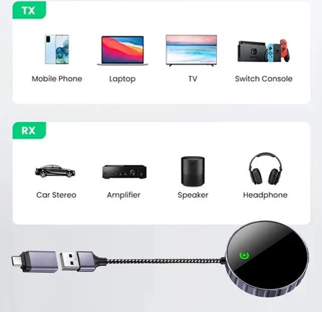 Alt view image 7 of 7 - Wireless Carplay Adapter - Apple Carplay Wireless Adapter Plug and Play Quick Connect for 2015 and iPhone iOS 10+ Factory Wired Convert to Wireless CarPlay Dongle Car (USB)
