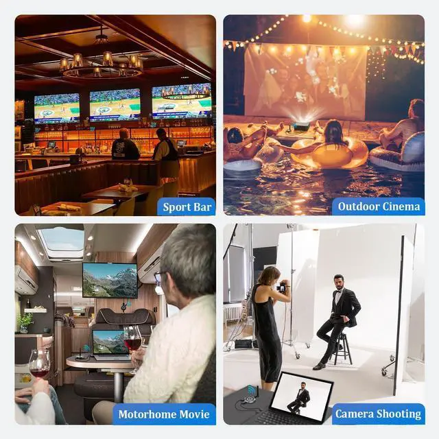 Alt view image 6 of 7 - Wireless HDMI Transmitter and 3 Receivers, 165FT (50M) Plug and Play HDMI Wireless Multi-TV Extender with Application Mirroring, 5.8G@60Hz for Streaming from Laptops, Cameras, TV Boxes, Neflix to Disp