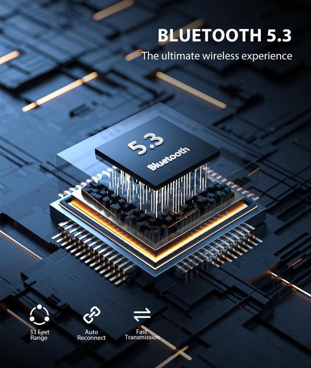 Alt view image 6 of 7 - AUX In-Car Bluetooth Adapter, [LED Screen] Bluetooth 5.3 Receiver for Speakers/Home Stereo/Corded Headphones, 3.5mm Wireless Audio Receiver for Hands-Free Calling/Music, Dual Connectivity