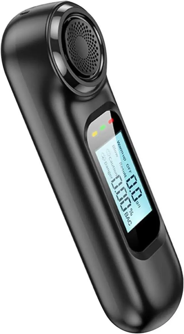 Main image of High-precision breath alcohol tester handheld breathalyzer digital LCD display car alcohol detector