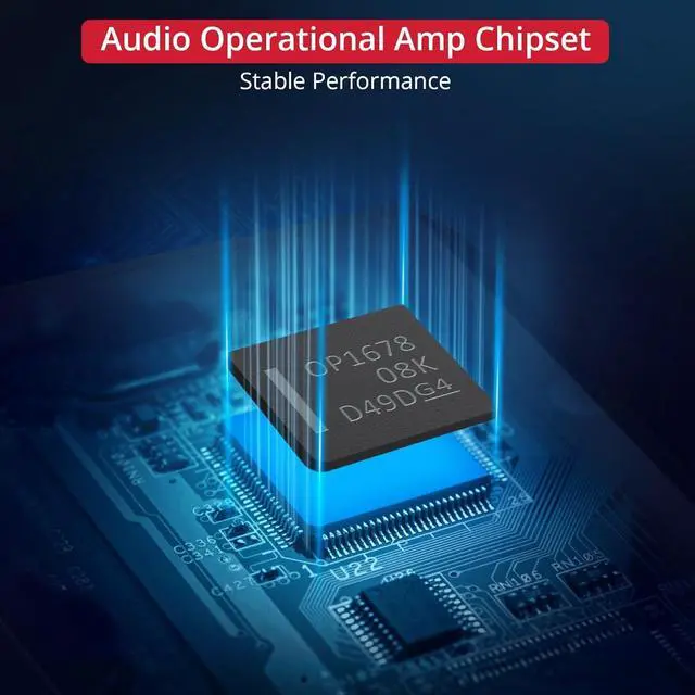 Alt view image 6 of 6 - 3.5mm Headphone Amplifier with Bass Boost Portable HiFi Headphone Amplifier, 16-150 Ohm, Aluminum Brushed Finish for Mac, Mobile Phone, iPad, MP3, MP4 Computer