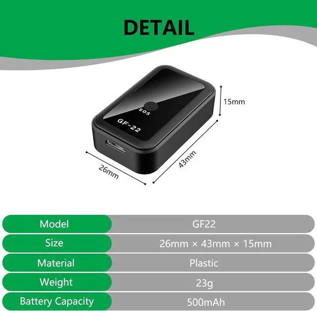 Alt view image 7 of 7 - Mini GPS Tracker No Monthly Fee Real Time Magnetic GPS Tracking Device for Kids, Dogs, Trucks/People with Global Coverage Location Tracker