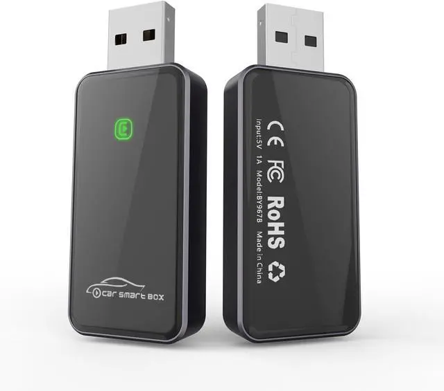 Main image of Wireless Carplay Adapter converts wired to wireless Carplay Dongle for wireless controlPlug and PlayCarplay for iPhone 6 or later and Apple iPhone iOS 10+ Black (Carplay)