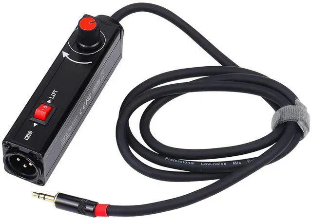 Main image of Pro101A AUX to XLR Isolation Box with Volume Control and Ground Lift Switch Built-in Power Cord Length 3.3 ft. with Removable 3.5 mm Aux Gold Coated Plug (Pro 101A Aux-XLR)