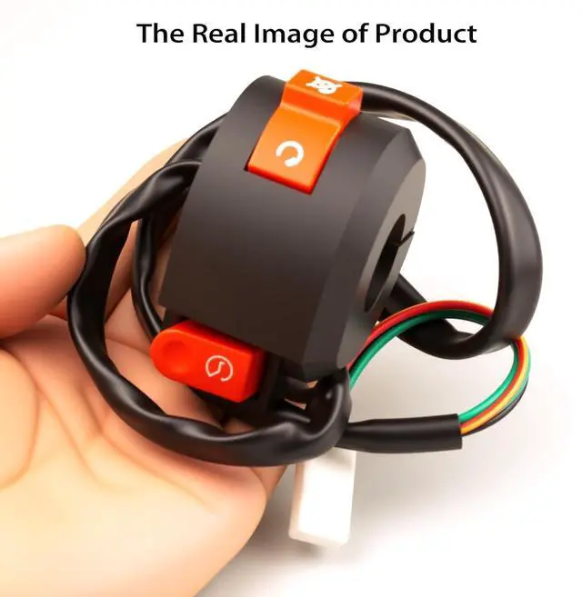 Alt view image 2 of 5 - Handlebar mounted motorcycle switch start termination switch 7/8 22mm 4 wire aftermarket replacement parts for 110cc 125cc Taotao ATVs quad bike pit bike.