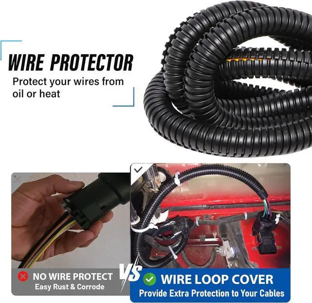 Alt view image 6 of 7 - OEM Style Replacement USCAR Connector Harness,Universal 7-Pin Trailer Plug Truck Side,Splicing Multi-Traction Factory 7-Way Towing Hitch Wire for Ford, GM, Chevrolet Silverado, GMC Sierra Dodge
