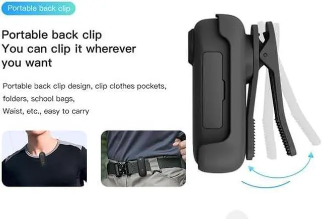 Alt view image 5 of 7 - 64GB 4K Thumb Sports Camera, Mini Walkaround Camera, Wearable Pocket Video Blogger Camera, Multiple Accessories Mounted AnywhereSmall Portable Hands-Free Helmet Camera for Work, Riding, Traveling, Pet