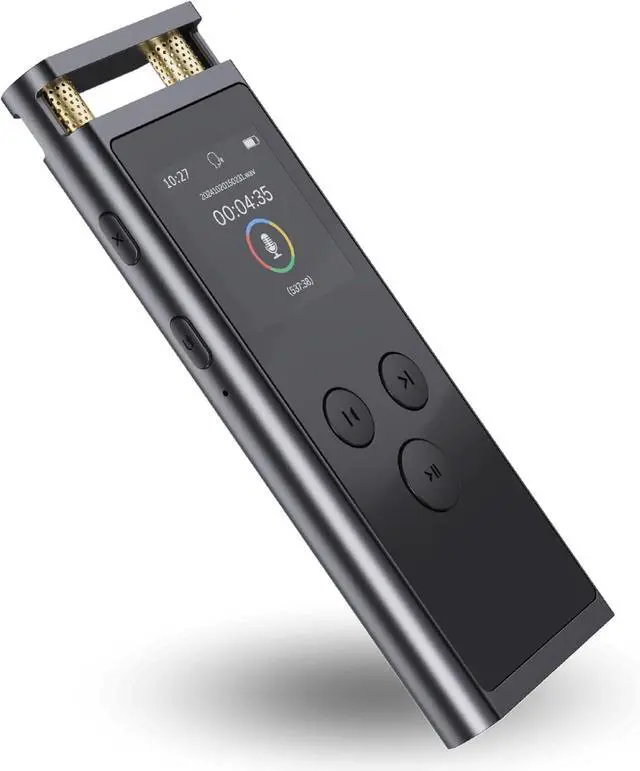 Main image of Digital Voice Recorder with Voice Activated Recording and Playback, 3072kbps Audio Recorder, Aluminum Body with 64GB Storage for Lecture, Conference