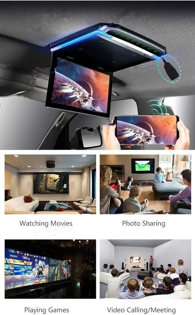 Alt view image 5 of 5 - 4K Wireless Display Adapter Airplay Miracast TV Receiver, WiFi Display Receiver Wireless HDMI Receiver TV Receiver Screen Mirroring Adapter for iOS/Android/Display/Projector