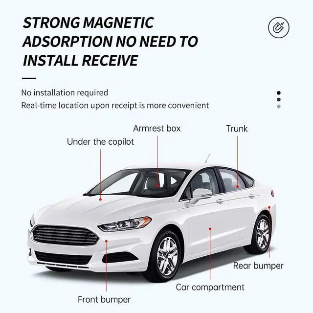 Alt view image 4 of 7 - Vehicle GPS Tracker No Subscription - Vehicle Mini Tracker Device Magnetic Real Time GPS Tracking Device No Monthly Fee Car Kids Truck GPS Tracker