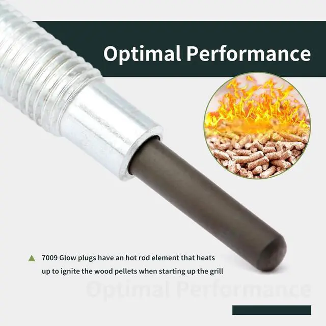 Alt view image 7 of 7 - Glow Plug Replacement for Weber SmokeFire EX4/EX6/EPX6 Wood Pellet BBQ Smoke Igniter Part 7009 22510001 22510201 23510001 23510201, Silver (2 Pack)
