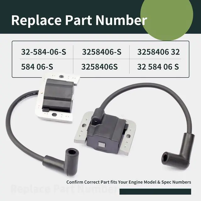 Alt view image 5 of 7 - 32-584-06-S Ignition Coil Module 2 Pack Compatible with Kohler KT ZT Engines 7000 Series Mowers KT610 KT715 KT740 ZT720 ZT730 Replacement 3258406-S 32 584 06-S 3258406 3258406S 32 584 06 S