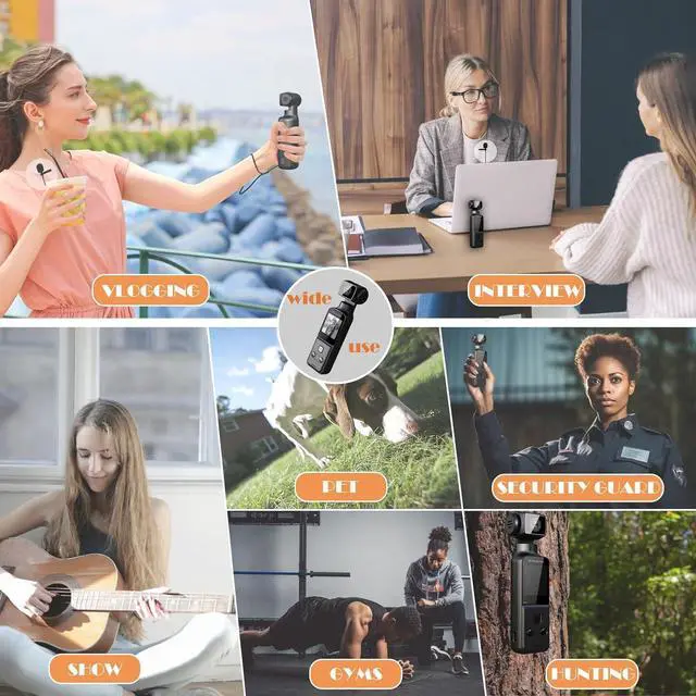 Alt view image 5 of 7 - 4K Law Enforcement Recorder with External Microphone, Mini Video and Audio Pocket Camera, 270° Swivel Camera for Outdoor Sports, Cycling, Travel, Police Enforcement, Private Civilians, Includes 64GB