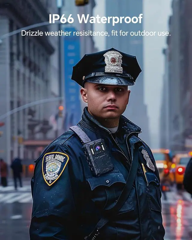 Alt view image 6 of 7 - Pro 2K Law Enforcement Recorder, 128GB Law Enforcement Recorder with Night Vision, 4000mAh Battery for 15 Hours of Continuous Recording, Automotive Suction with Car Recorder, Law Enforcement, Security