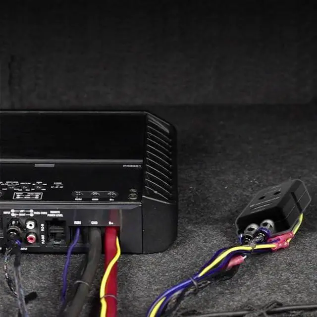 Alt view image 7 of 7 - Line Output Converter with Remote Knob - 2CH High/Low RCA Converter Car Stereo - Ideal for Subwoofer Amplifiers - Car Stereo Line Level Converter - Easy Installation - Quality Sound