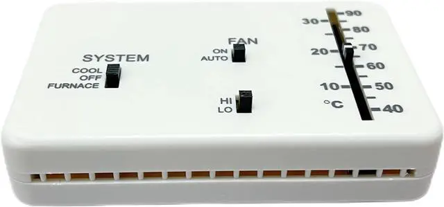 Main image of RV Thermostat, RV Analog Thermostat Replacement for Dometic (Cooling/Furnace Only) 3106995.032,12 VDC (White)