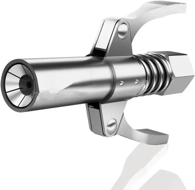 Main image of Grease Gun Coupler Grease Gun Tip Grease Coupler, Dual Handle, Quick Lock Release, High Pressure 10,000 PSI, 6 Thick Jaw Grease Coupler, Compatible with all 1/8" NPT Grease Guns