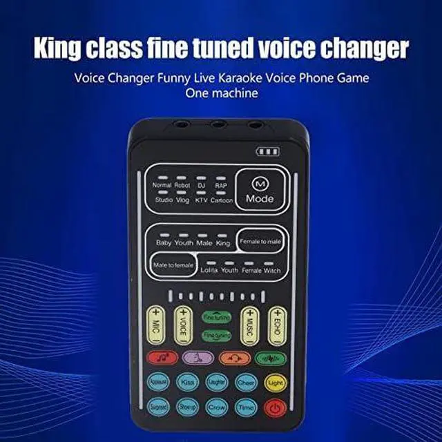 Alt view image 2 of 7 - Voice Changer Set, Multi-functional Portable Recording Mini Sound Card, 8 Different Voices, High Device Compatibility, For Game Music Recording, Cell Phone Computer Voice Changer (English Version)