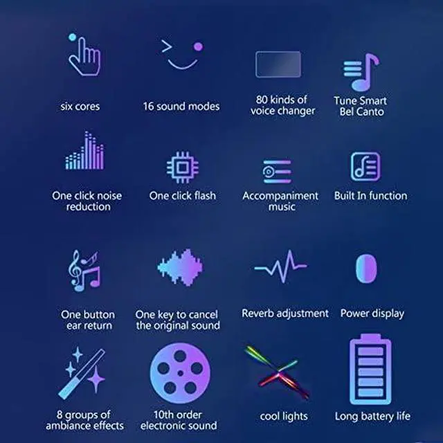 Alt view image 4 of 7 - Voice Changer Set, Multi-functional Portable Recording Mini Sound Card, 8 Different Voices, High Device Compatibility, For Game Music Recording, Cell Phone Computer Voice Changer (English Version)