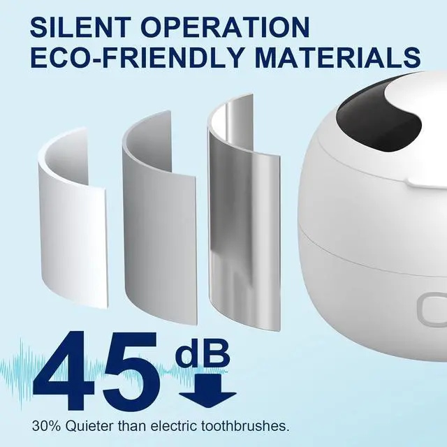 Alt view image 7 of 7 - 2025 Ultrasonic Retainer Cleaner - 45kHz retainer cleaner for night guards, retainers, dentures - 24W dental ultrasonic cleaner with 4 modes, 200ML - Great gift for braces users!