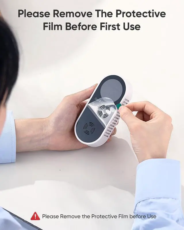 Alt view image 6 of 7 - Carbon Monoxide Detector and Natural Gas Detector, 4-in-1 Upgraded Plug-in Carbon Monoxide Detector with Dual Alarm Gas Leak Detector, Home & RV Temperature and Humidity Sensor, Black, 2-Pack